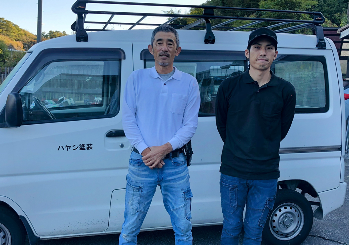 親子ふたりの一級塗装技能士が対応